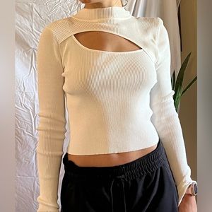 White Zara top